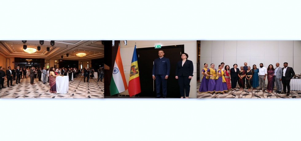 On the occasion of 30th anniversary of establishment of diplomatic relations between India and Moldova, a reception was hosted in Chisinau on 7 October.